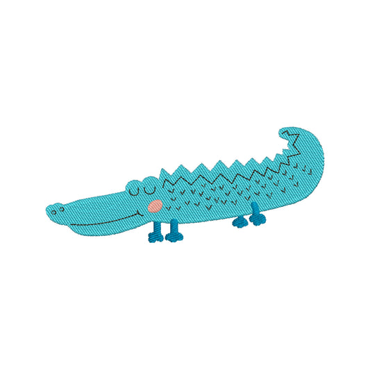 Alligator machine embroidery designs - 170095