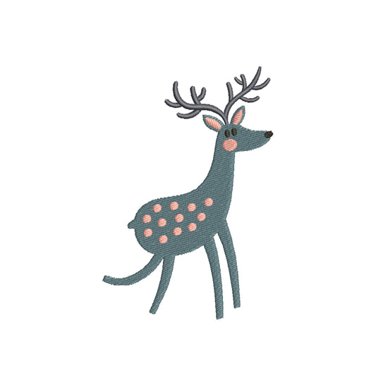 Deer machine embroidery designs - 170102