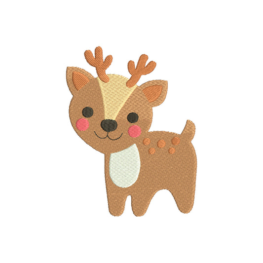 Deer machine embroidery designs - 170108