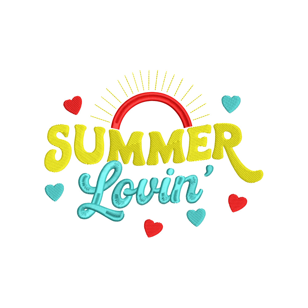 Summer lovin' embroidery design for machine - 17062408