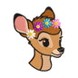 Bambi with Flower Crown Embroidery Design - 190402