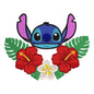 Stitch with Tropical Flowers Embroidery Design - 190403