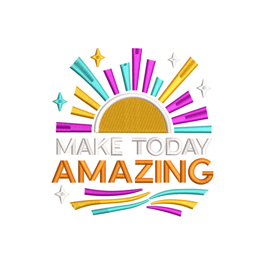 Make today amazing embroidery designs for machine - 19062409