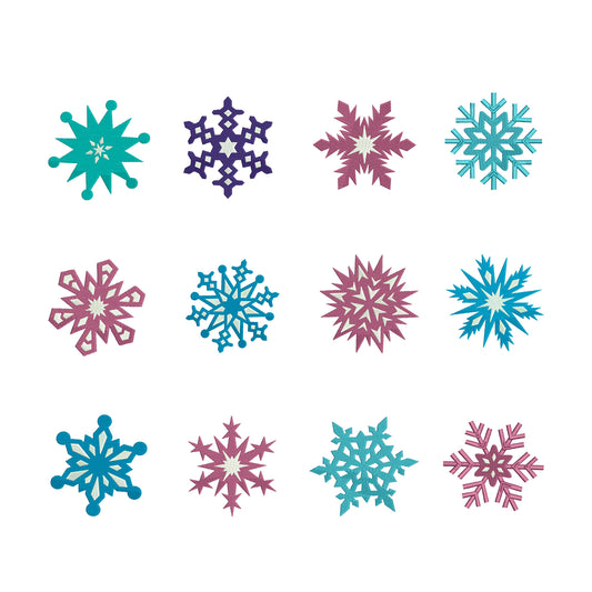 Christmas embroidery bundle snowflakes winter digital