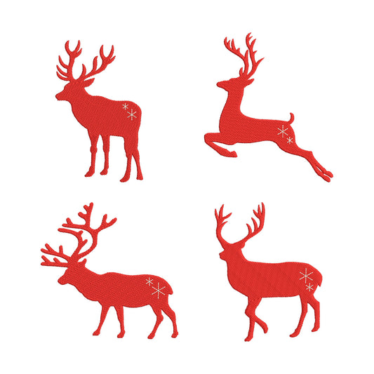 Embroidery bundle Christmas deers