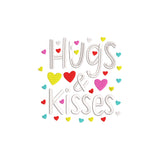Hugs & kisses embroidery designs for machine - 21062401