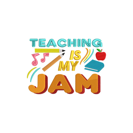 Teaching is my Jam embroidery designs for machine - 21062402