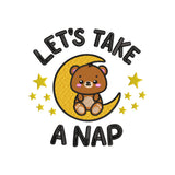 Let's take a nap embroidery designs for machine - 22062402