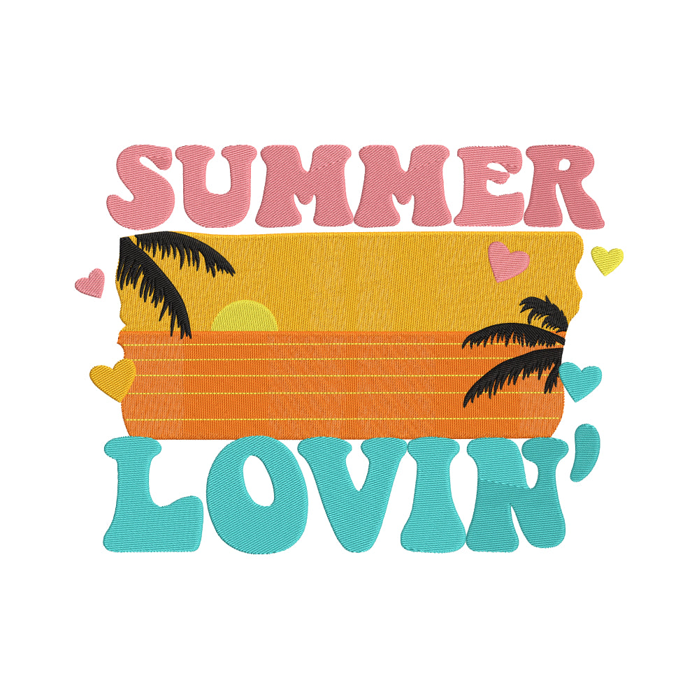 Summer lovin' embroidery designs for machine - 22062409