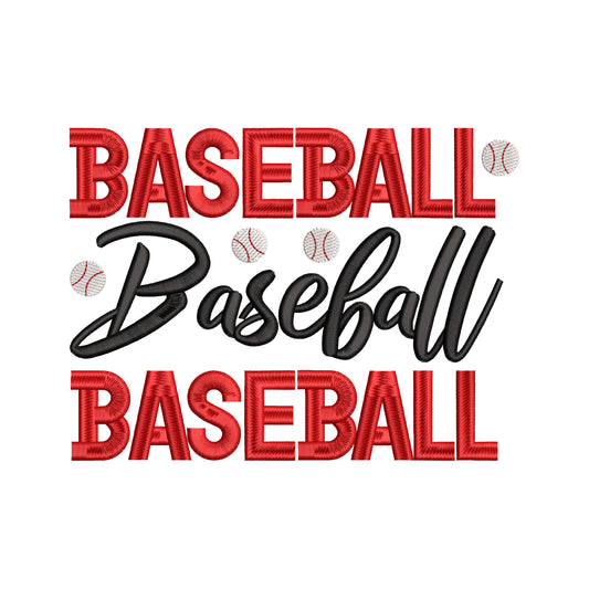 Baseball Quote Sports Embroidery Design - SG23062406