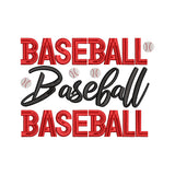 Baseball Quote Sports Embroidery Design - SG23062406