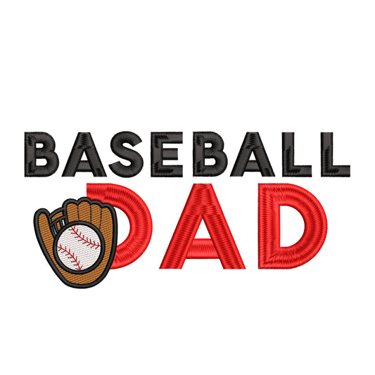 Baseball Dad Sport Quote Father's Day Embroidery Design - SG23062411