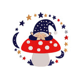 Machine embroidery designs sleeping gnome - 231005