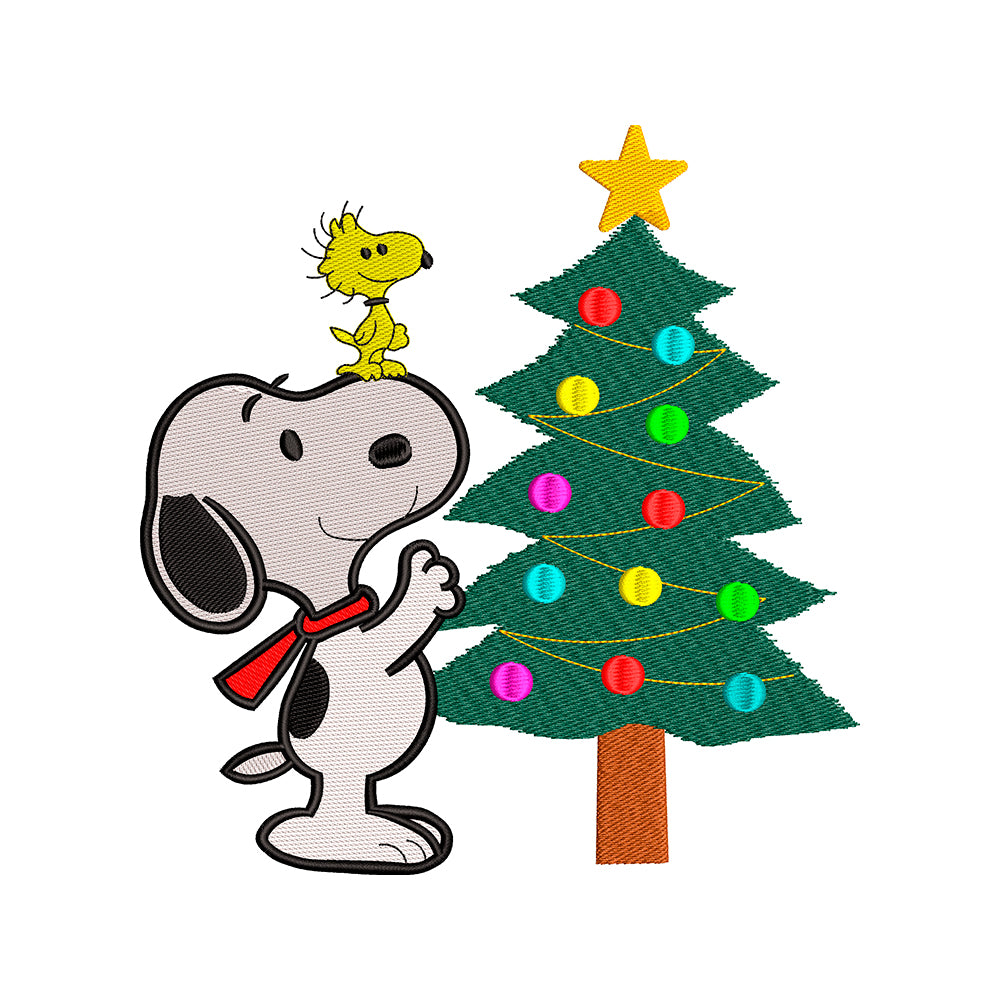 Machine embroidery designs snoopy Christmas - 231017