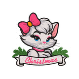 Cute Kitten Christmas Embroidery designs for machine - 231026