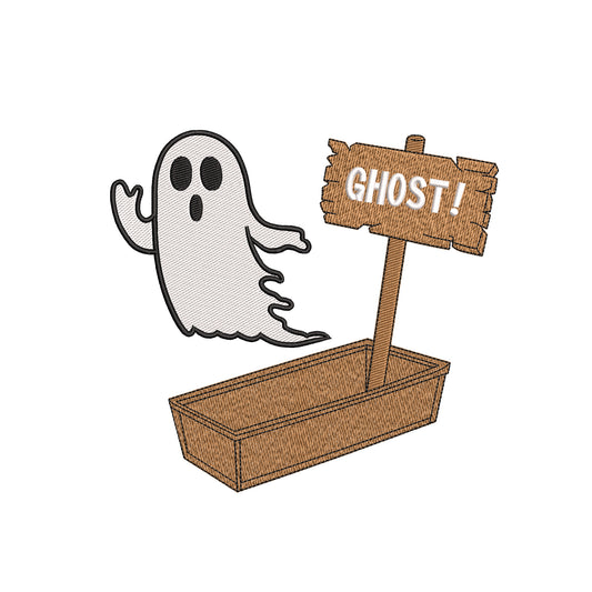 Halloween embroidery designs ghost - 25042402