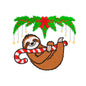 Christmas sloth embroidery designs for machine - 271014
