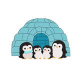 Cute penguins embroidery designs for machine - 271019