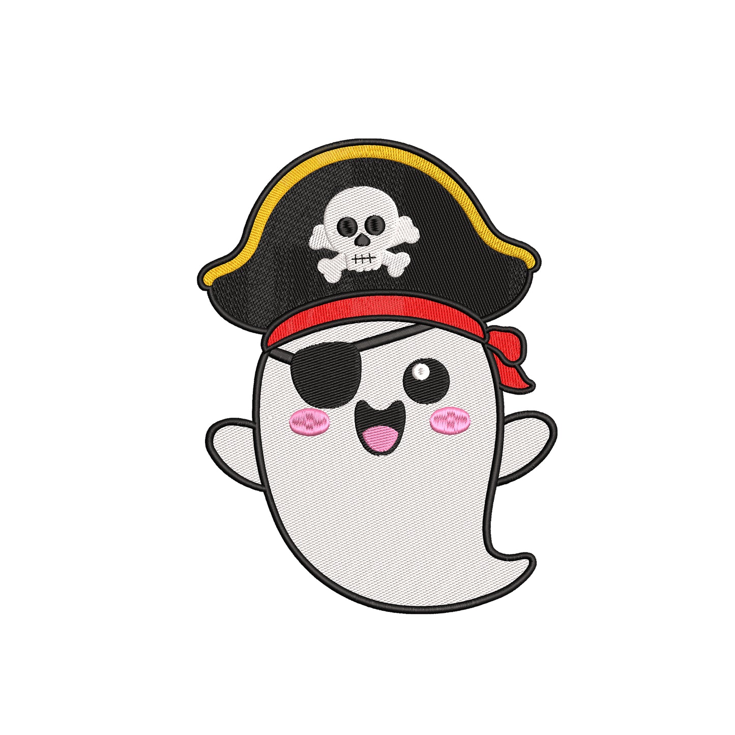 Pirate ghost embroidery designs Halloween - 28042406