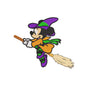 Mouse Flying Witch embroidery designs Halloween - 29042403
