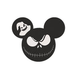 Mouse head silhouette embroidery designs halloween - 29042409