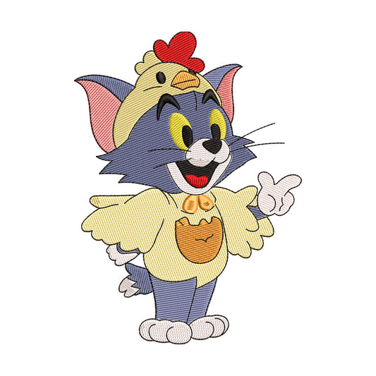 Tom in Chicken Costume Embroidery Design - 310303
