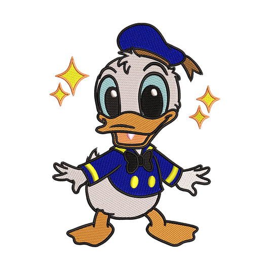 Baby Donald Duck Embroidery Design - 310318