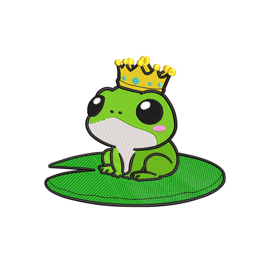 Cute little frog embroidery designs for machine - 31032405