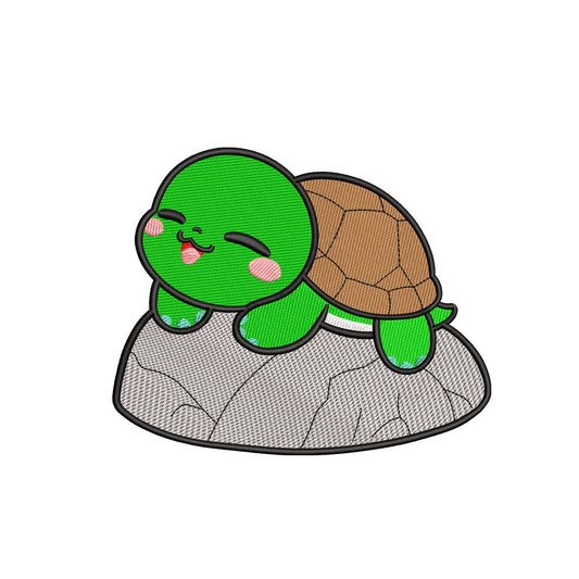 Cute little turtle embroidery designs for machine - 31032408