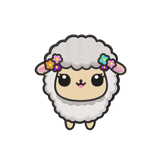 Cute little sheep embroidery designs for machine - 31032423