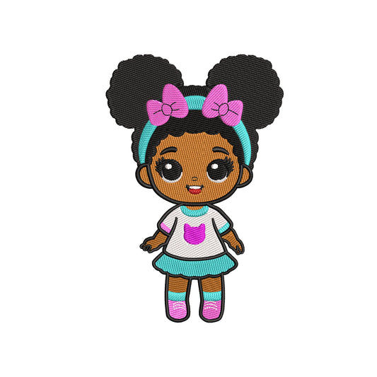 Toy girl embroidery designs for machine - 31032429