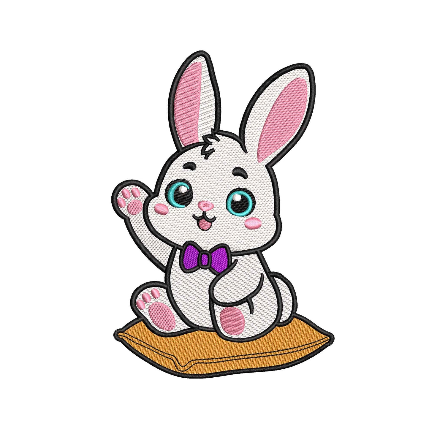 Kawaii Cute Baby Bunny Embroidery Design - 31032437