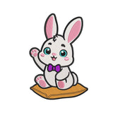 Kawaii Cute Baby Bunny Embroidery Design - 31032437