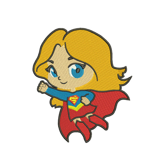 Girl superhero embroidery designs - 312015