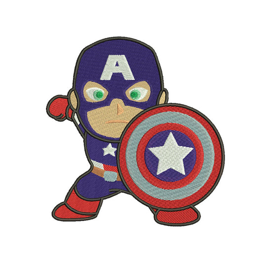 Machine embroidery designs superhero captain files - 314002