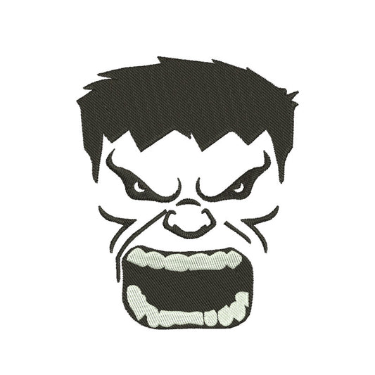 Machine embroidery designs superhero angry face - 314015