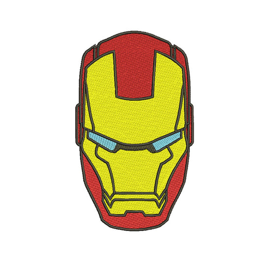 Embroidery designs superhero iron face - 314018