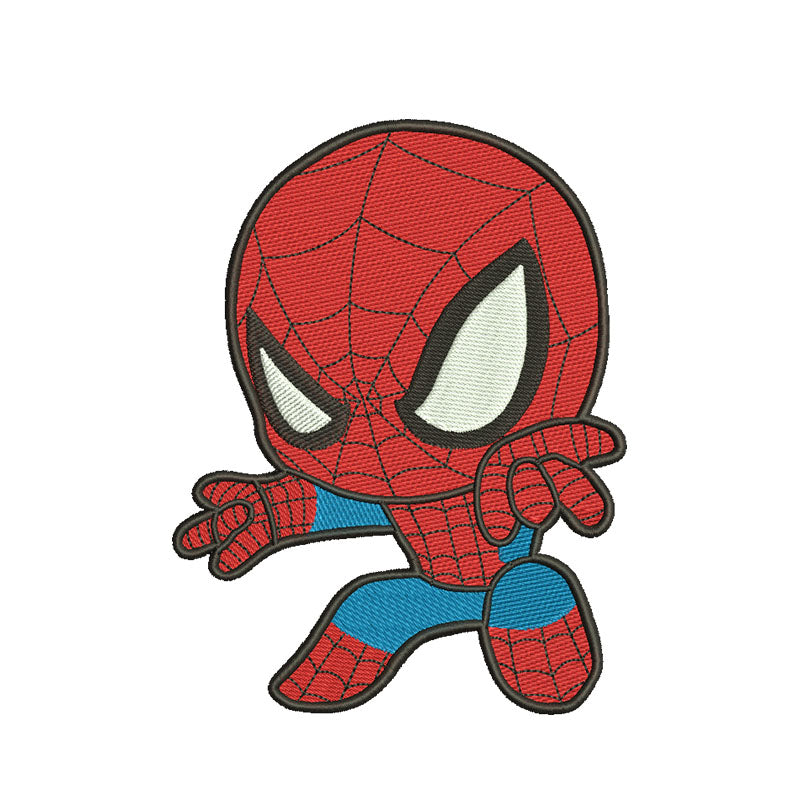 Cute spider superhero embroidery designs - 314022