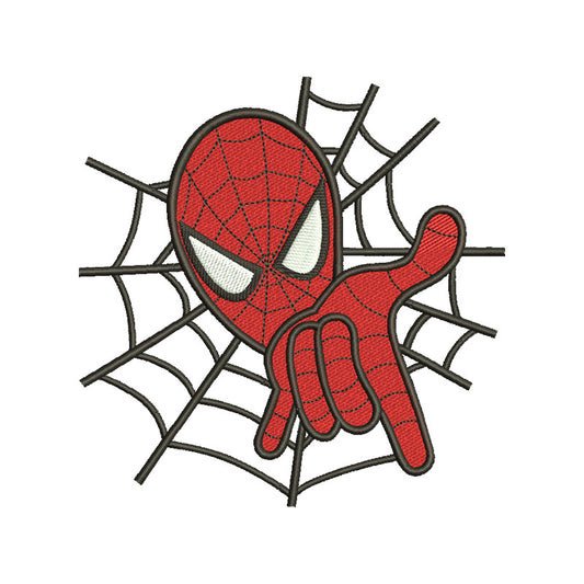 Embroidery designs superhero spider web - 314023