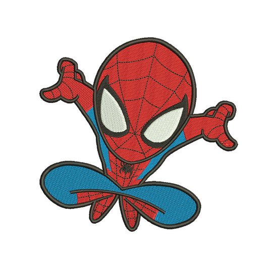 Machine embroidery files superhero spider chibi - 314026