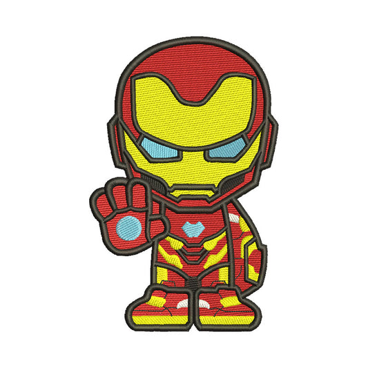 Cute iron m. superhero embroidery designs chibi - 314027