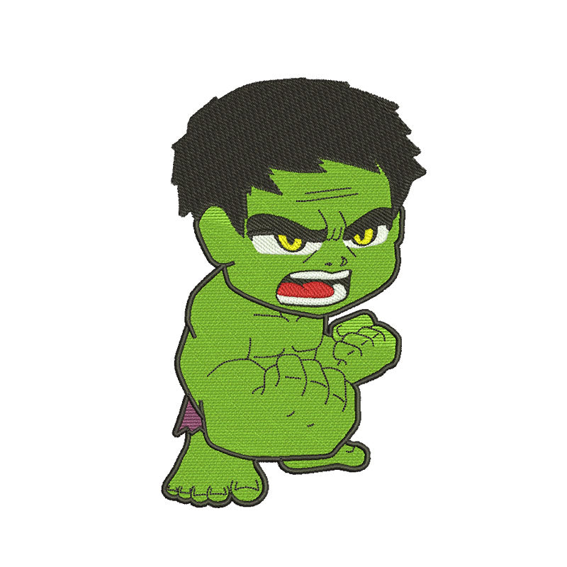 Machine embroidery designs big green superhero - 314032