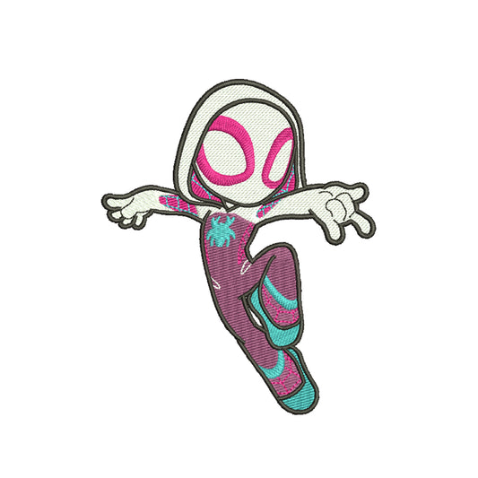 Embroidery designs gwen superhero digital file - 314047