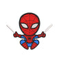 Chibi character embroidery designs spider superhero - 314072