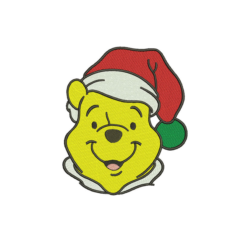 Winnie Christmas embroidery designs digital - 315011
