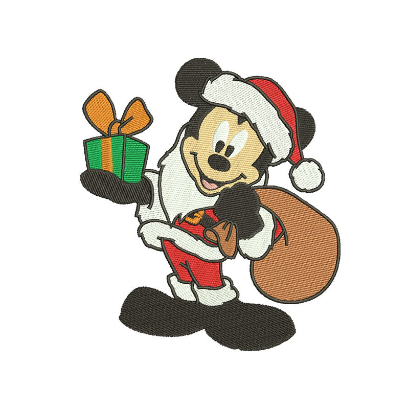 Mouse Santa Claus embroidery designs digital - 315017