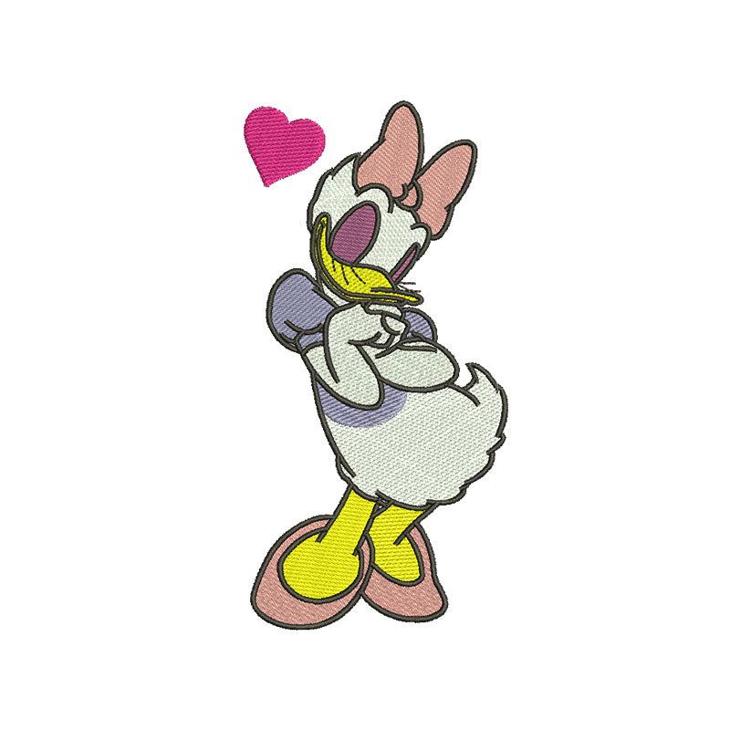 Valentine Duck embroidery files digital - 315036