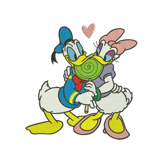 Valentine Duck love embroidery designs digital - 315039