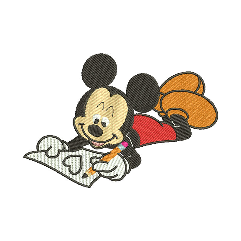 Drawing Heart Mouse embroidery designs digital - 315064