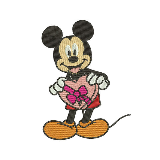 Heart Mouse embroidery designs digital - 315065